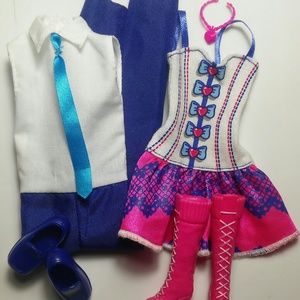 Barbie & Ken Matching Pink & Blue Outfit